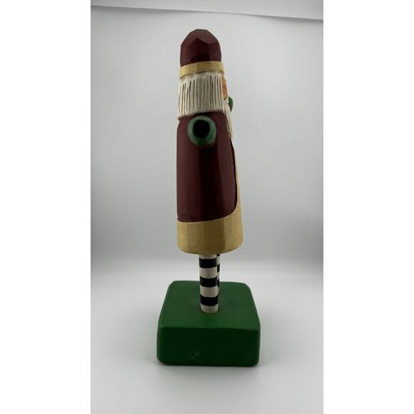 K. C. Norris Vintage Santa Claus Wooden craved Cypress - Picture 5 of 6
